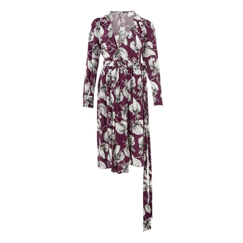 Lardini Purple Viscose Casual Women's Dress
